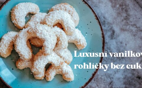 Vanilkové rožteky bez cukru z mandľovej múky. Luxusné vianočné pečivo na váš stôl.