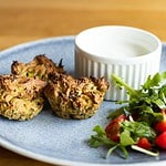 Recept na slané cuketové muffiny se sýrem