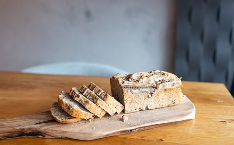 Banánový chlebík s čokoládou.