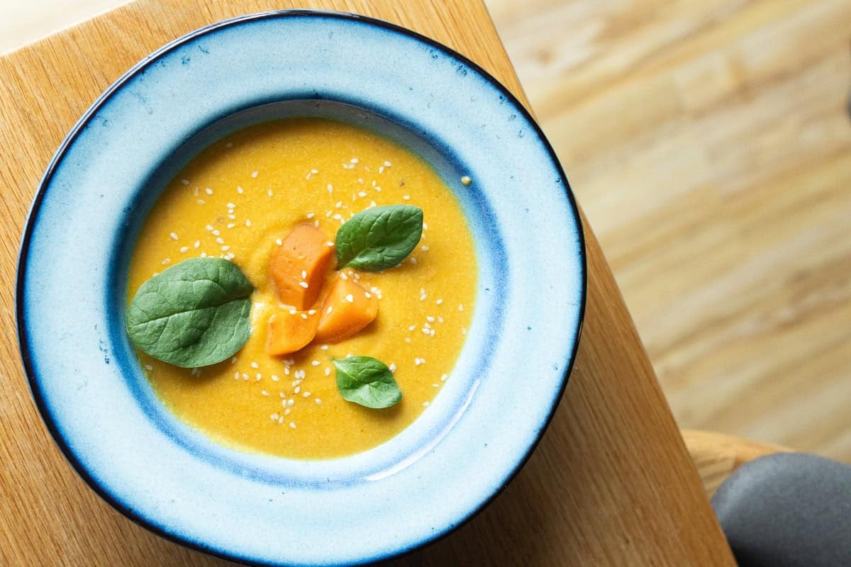 Batátový krém so zázvorom a mrkvou