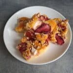 Jahodová bublanina s tvarohom.