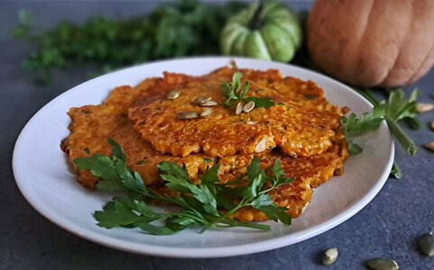 Tekvicové placky so syrom.